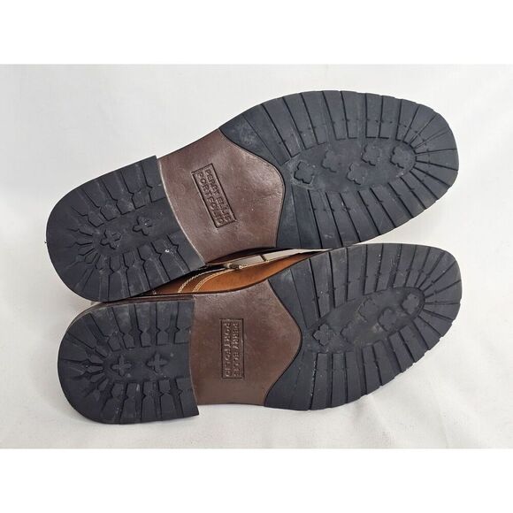 Perry Ellis Portfolio March Chukka Boots Ankle Brown Leather Mens Size 8 - Picture 7 of 8